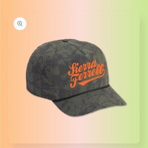 SIERRA FERRELL CAMO HAT✨🦋💗🪻🏔️🦝